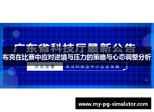 布克在比赛中应对逆境与压力的策略与心态调整分析